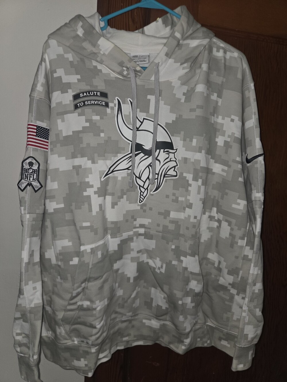 Nike Minnesota Vikings Salute To Service Hoodie Men's 2XL Team Issued